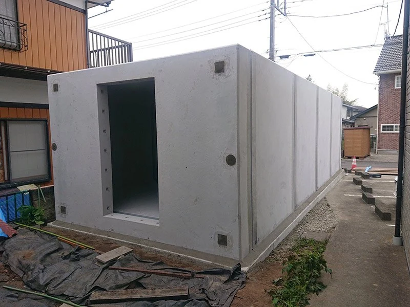 核機能＋暴風・台風・竜巻・耐震を一棟に 施工写真2